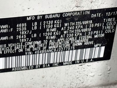 2018 Subaru Outback 2.5i Limited W/ SUNROOF