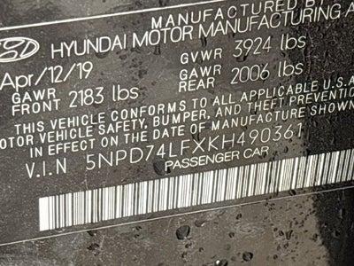 2019 Hyundai Elantra SE W/ BACKUP CAM