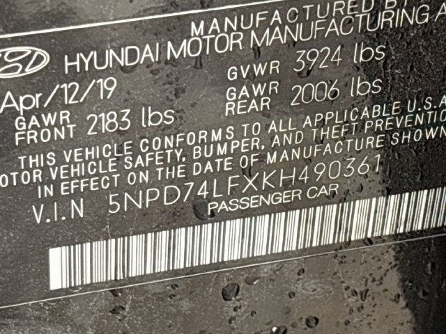 2019 Hyundai Elantra SE W/ BACKUP CAM