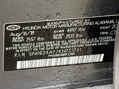 2019 Hyundai Sonata SE