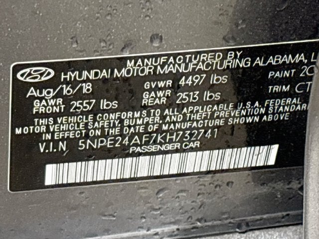 2019 Hyundai Sonata SE
