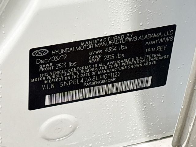 2020 Hyundai Sonata SEL