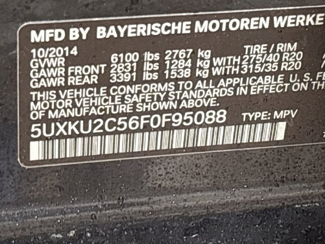 2015 BMW X6 xDrive35i M SPORT!