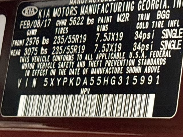 2017 Kia Sorento SX CLEAN CARFAX!