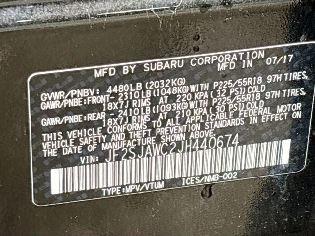2018 Subaru Forester 2.5i Touring W/ EYESIGHT PKG