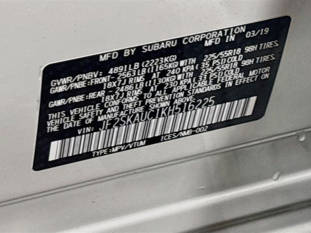 2019 Subaru Forester Limited W/ HTD SEATS + NAV!