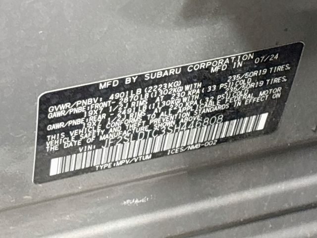 2025 Subaru Forester Touring EYESIGHT PKG!