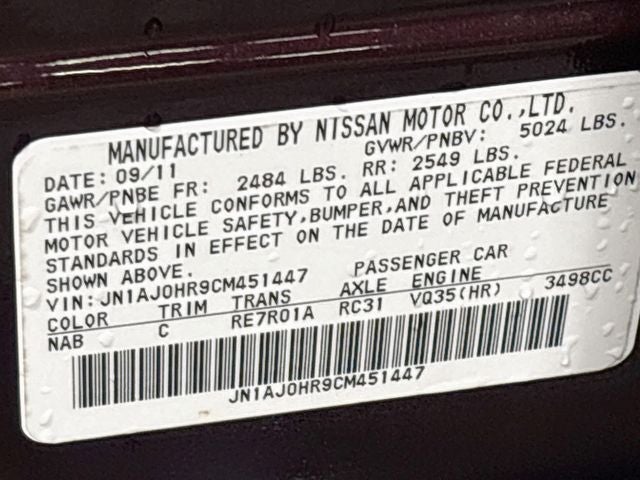 2012 INFINITI EX35 Journey NAV + HTD SEATS