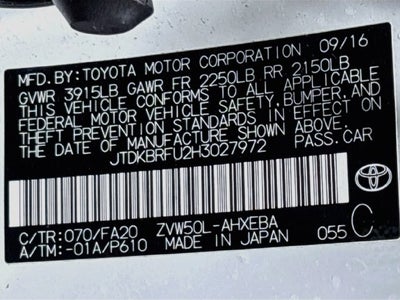 2017 Toyota Prius Two W/ ONLY 52K MILES
