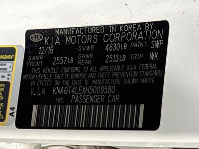 2017 Kia Optima Hybrid W/ CONVENIENCE PKG