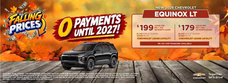 Chevrolet Equinox LT Lease Offer at Serpentini Chevrolet