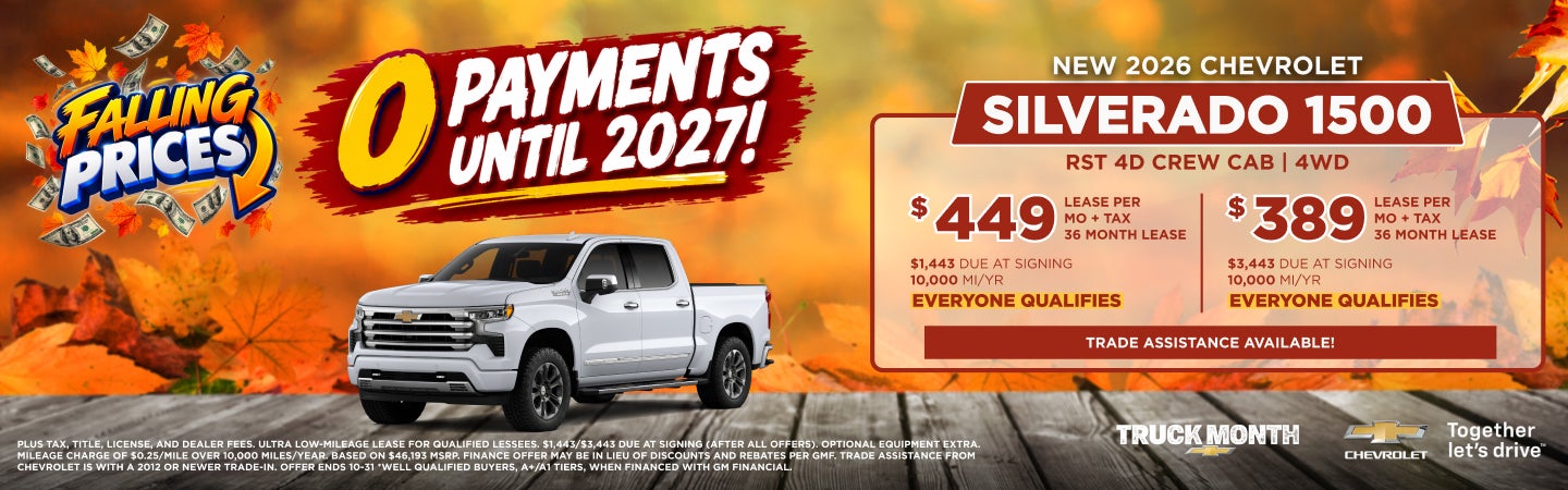 Chevrolet Silverado 1500 Lease Offer at Serpentini Chevrolet