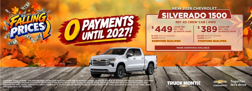Chevrolet Silverado 1500 Lease Offer at Serpentini Chevrolet