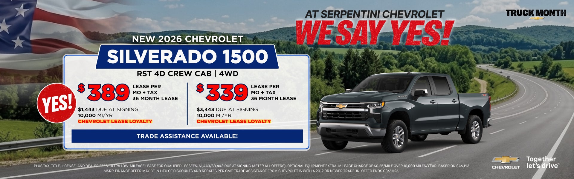New 2026 Chevrolet Silverado 1500 Offer