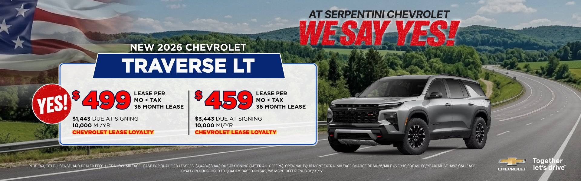 New 2026 Chevrolet Traverse Offer