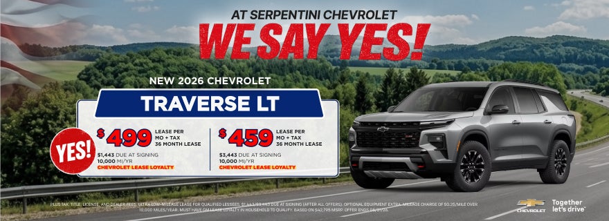 New 2026 Chevrolet Traverse Offer