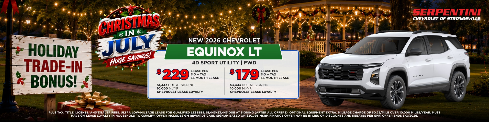 2026 Chevy Equinox LT at Serpentini Chevrolet in Middleburg Heights OH
