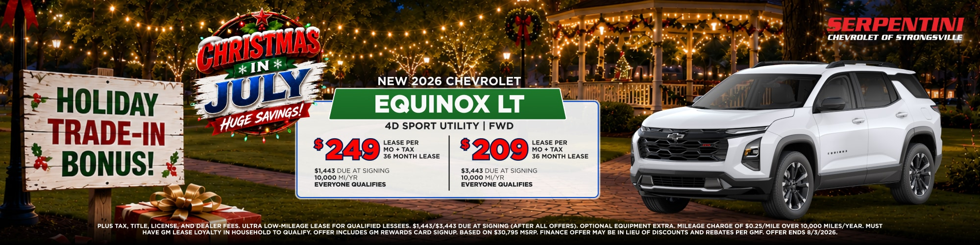 2026 Chevy Equinox LT at Serpentini Chevrolet in Middleburg Heights OH