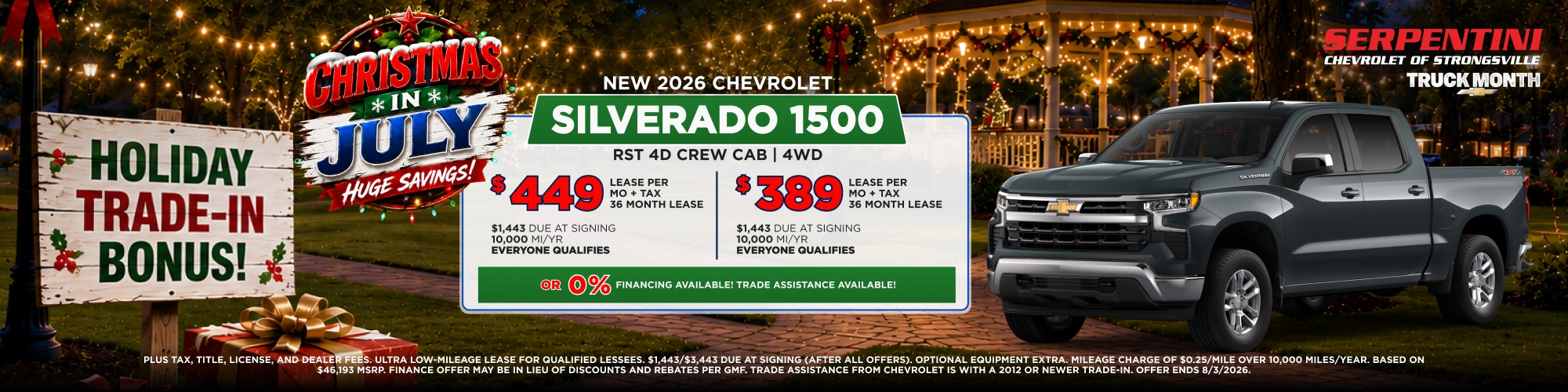 2026 Chevy Silverado 1500 at Serpentini Chevrolet in Middleburg Heights OH