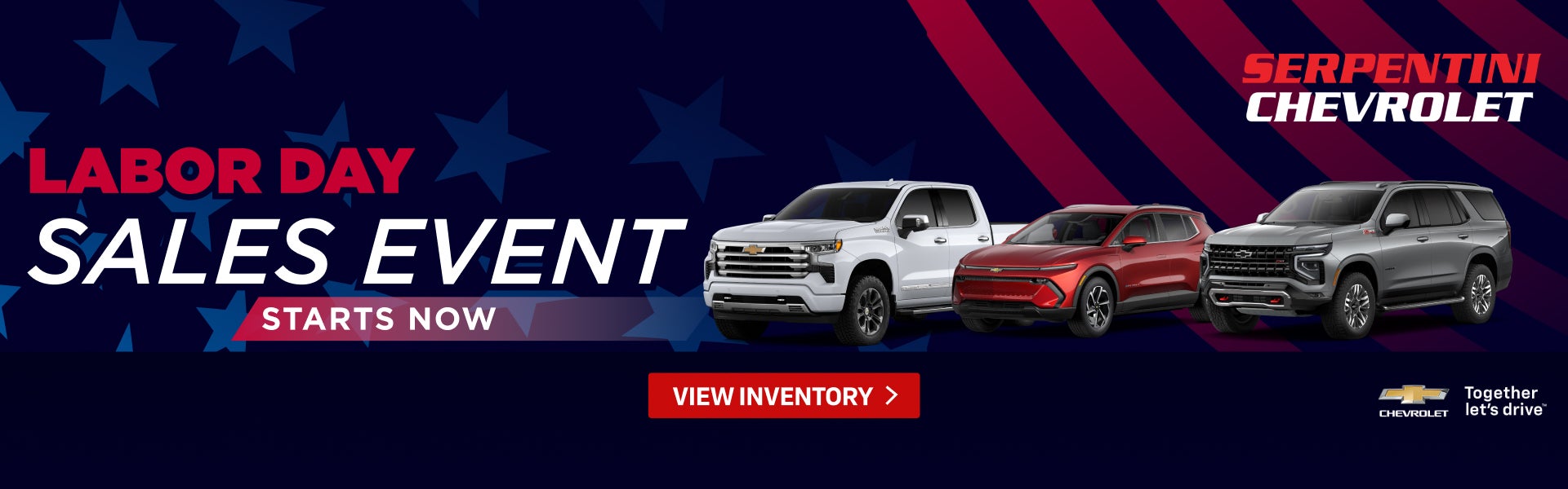 Chevrolet Labor Day Sales Event at Serpentini Chevrolet