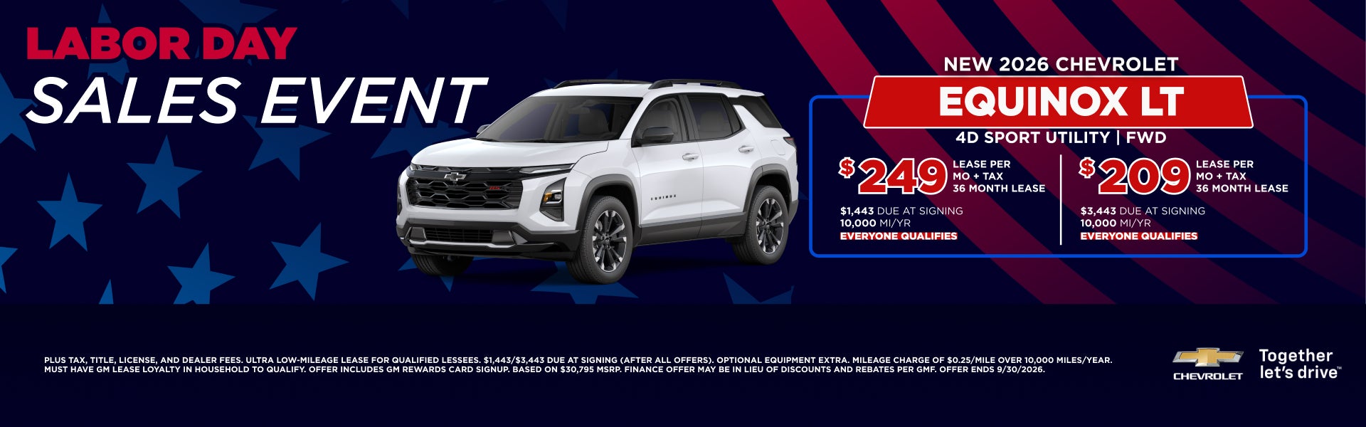 Chevrolet Equinox LT Lease Offer at Serpentini Chevrolet