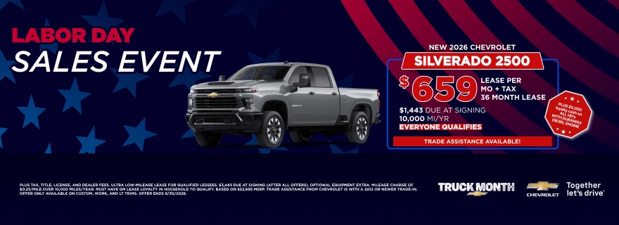 Chevrolet Silverado 2500 Lease Offer at Serpentini Chevrolet
