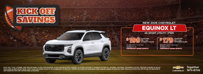 Chevrolet Equinox LT Lease Offer at Serpentini Chevrolet