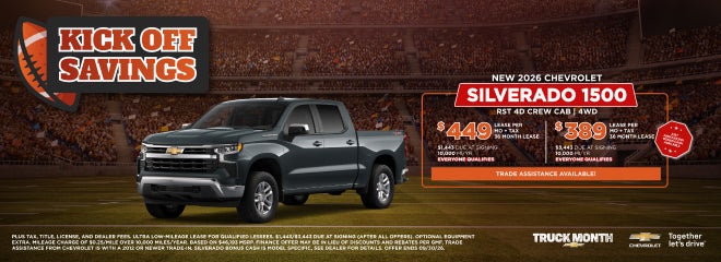 Chevrolet Silverado 1500 Lease Offer at Serpentini Chevrolet